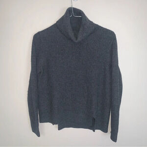 Judith & Charles Grey Wool Cashmere Turtleneck Sweater S